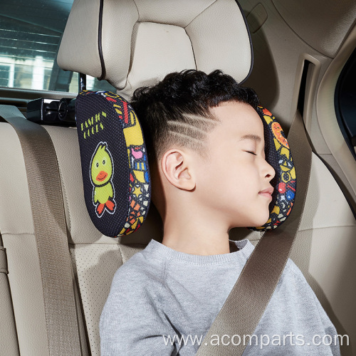 Kids car headrest pillow breathable memory foam